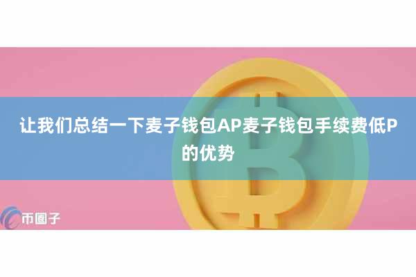让我们总结一下麦子钱包AP麦子钱包手续费低P的优势