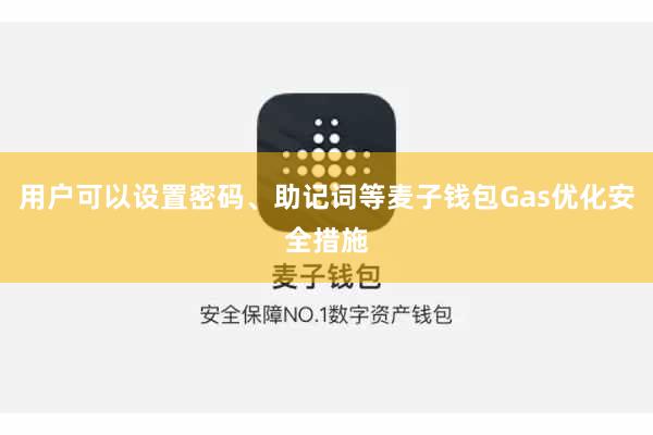 用户可以设置密码、助记词等麦子钱包Gas优化安全措施