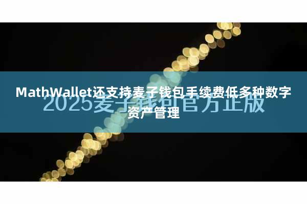 MathWallet还支持麦子钱包手续费低多种数字资产管理